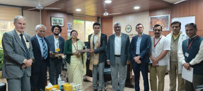 With an expansion plan of the AIIA's wellness centre of the Arogya Van Ekta Nagar, Gujarat, Mr Mukesh Puri (Chairman, Kevadia Forest Division, SOUADTGA) along with Mr Agneeshwar Vyas, IFS Deputy Conservator of forest Kevadia Forest Division, SOUADTGA) visited AIIA With an expansion plan of the #AIIA's wellness centre of the Arogya Van Ekta Nagar, Gujarat, Mr Mukesh Puri (Chairman, Kevadia Forest Division, SOUADTGA) along with Mr Agneeshwar Vyas, IFS Deputy Conservator of forest Kevadia Forest Division, SOUADTGA) visited AIIA