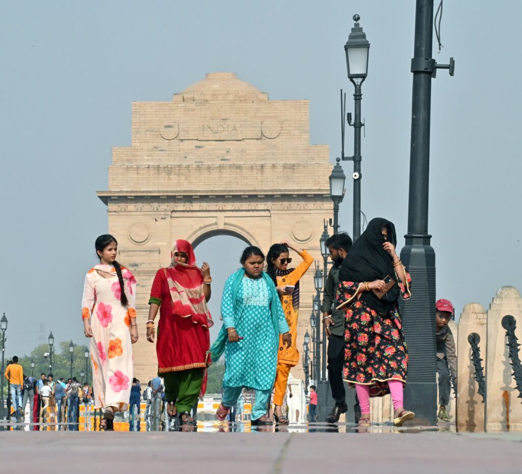 Heat wave condition at India Gate