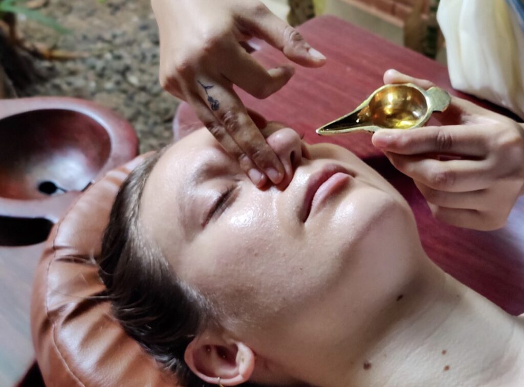 Nasyam Ayurvedic detoxification therapy