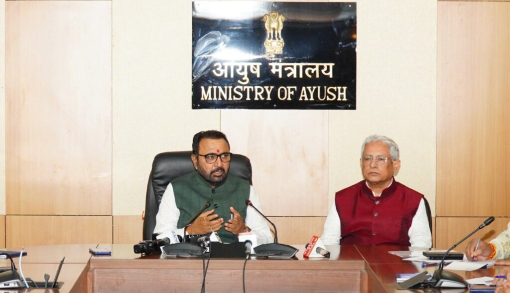 Union Minister for AYUSH Prataprao Jadhav ( @mpprataprao ) announces that the National Exit Test (NExT) for AYUSH will be effective from the 2021-2022 batch onwards.