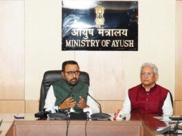 Union Minister for AYUSH Prataprao Jadhav ( @mpprataprao ) announces that the National Exit Test (NExT) for AYUSH will be effective from the 2021-2022 batch onwards.