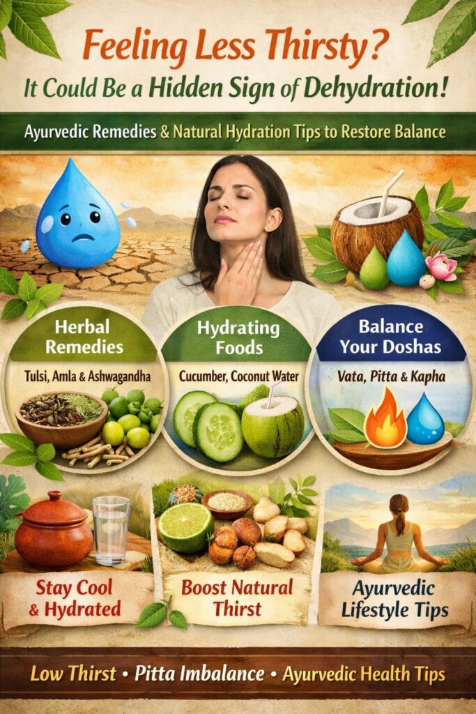 Decreased Thirst Explained: Ayurvedic Natural Ways to Prevent Dehydration