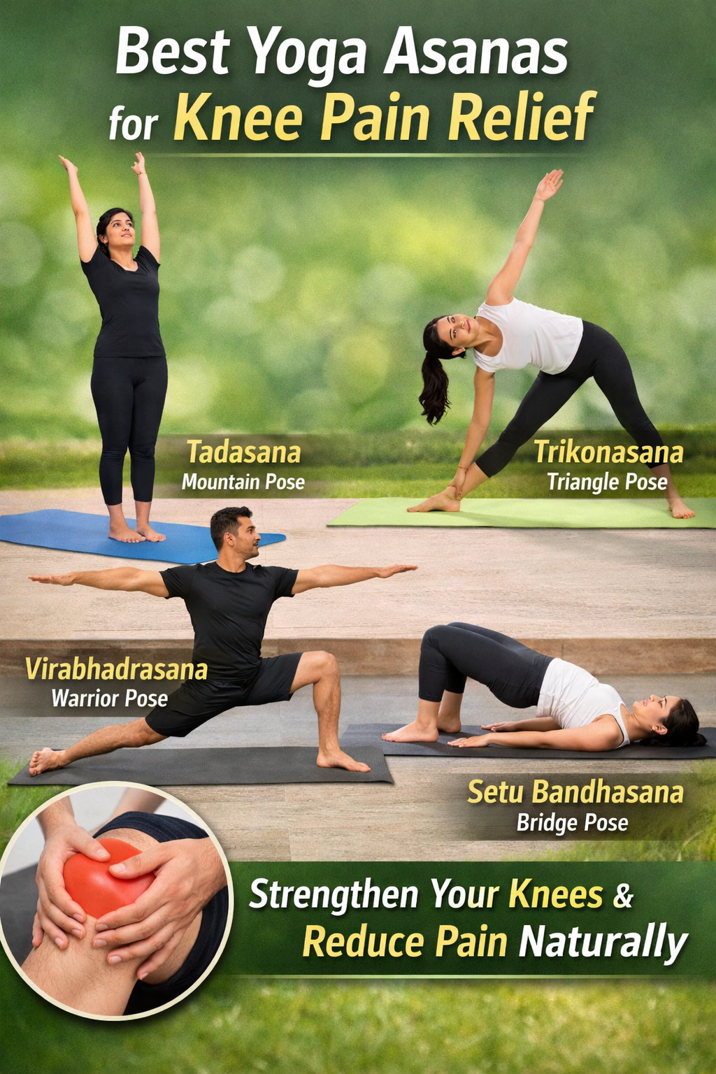 Best yoga poses for knee pain: घुटने कमर दर्द के लिए करें यह योग