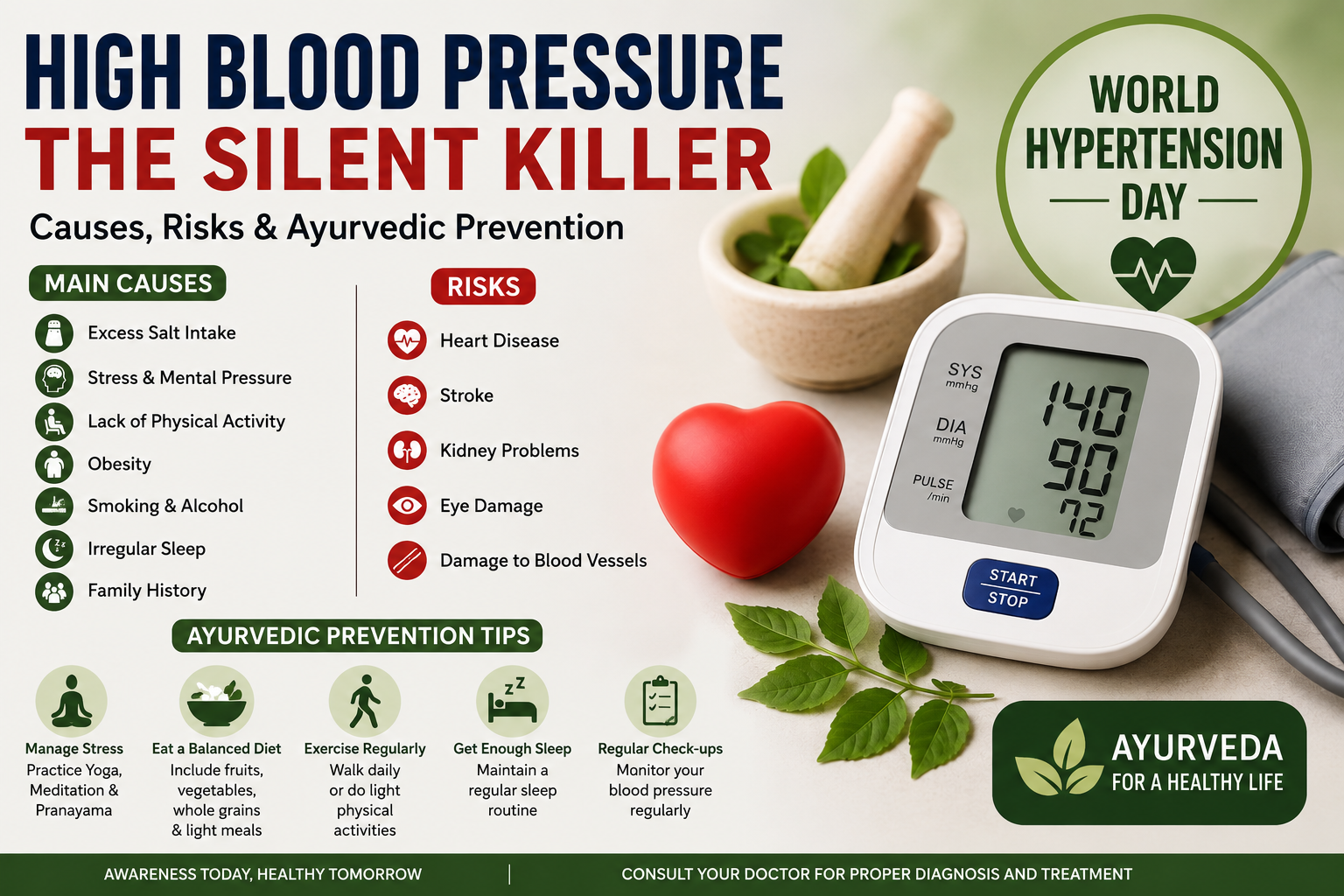 High blood pressure: साइलेंट किलर से सावधान, आयुर्वेदिक जीवनशैली से कैसे करें बचाव?