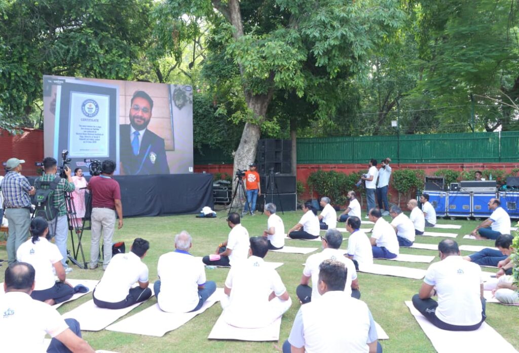 Ministry of Ayush Guinness World Record Yoga